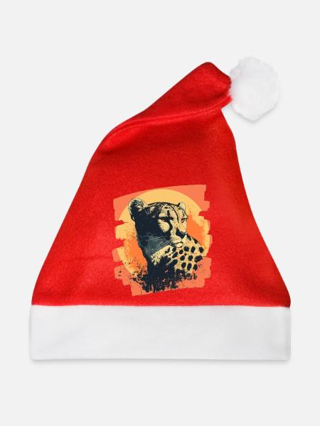 Gepard - Weihnachtsmütze - Rot