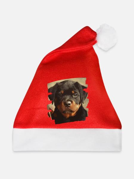 Rottweiler - Weihnachtsmütze - Rot