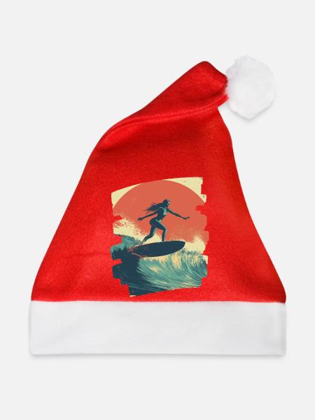 Surfer - Weihnachtsmütze - Rot