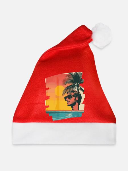 Sommer Sonne - Weihnachtsmütze - Rot