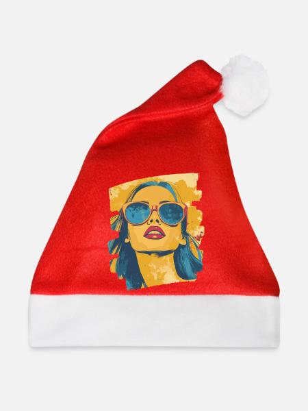 Sommer Sonne Retro - Weihnachtsmütze - Rot