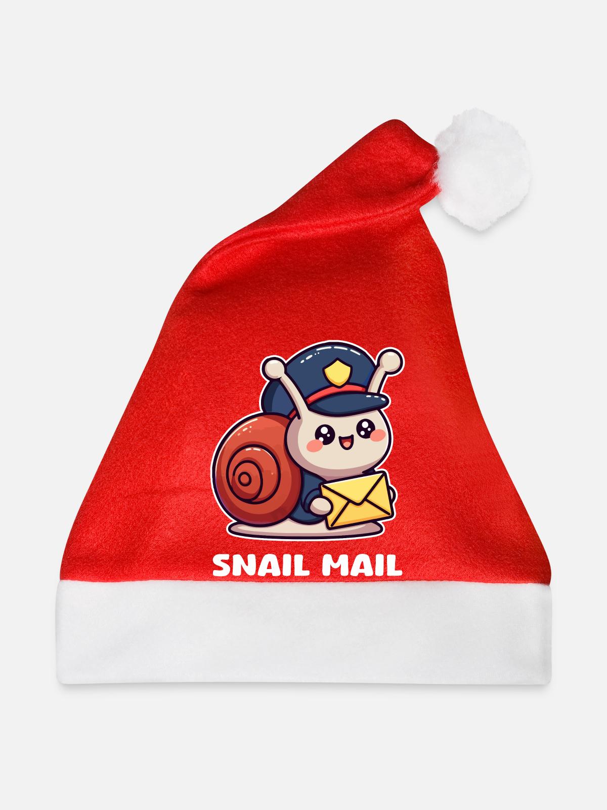 Boten-Schnecke - Weihnachtsmütze - Rot - Vorne