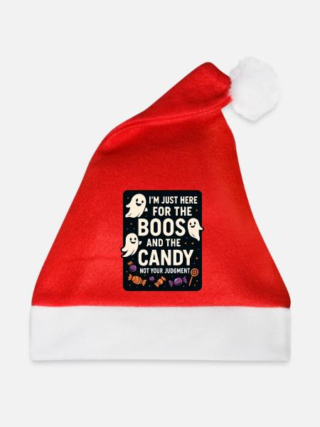 Halloween - Lustige Geister - Weihnachtsmütze - Rot