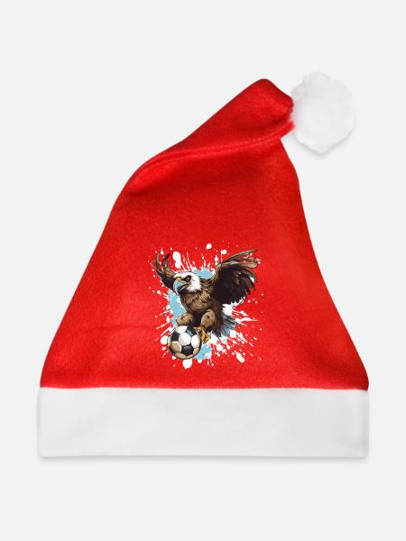 Adler Fussball Team - Weihnachtsmütze - Rot
