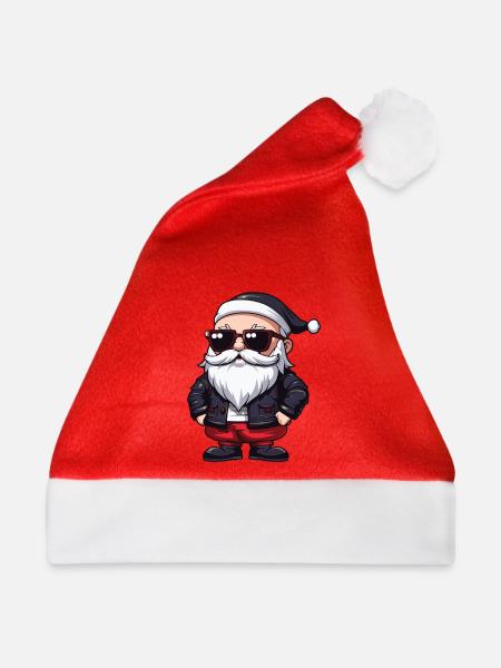Weihnachtsmann Comic Santa - Weihnachtsmütze - Rot