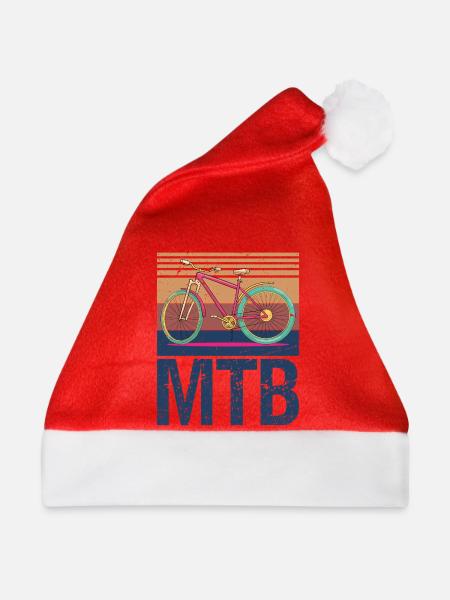 Mountain Biking - Weihnachtsmütze - Rot