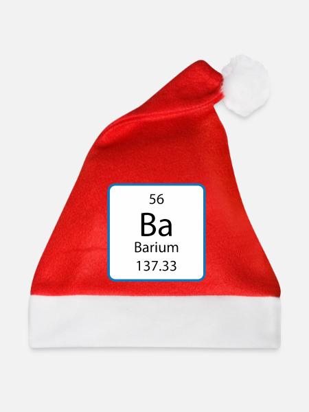 Ba Chemistry Periodic Table - Weihnachtsmütze - Rot