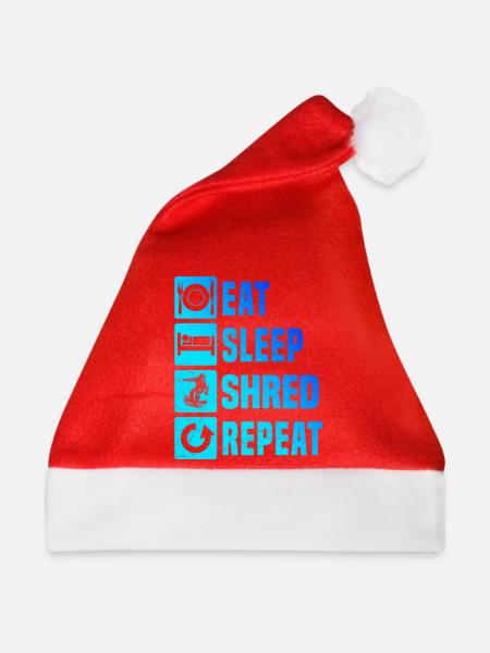 Kompaktes Snowboard Design für Snowboard - Weihnachtsmütze - Rot