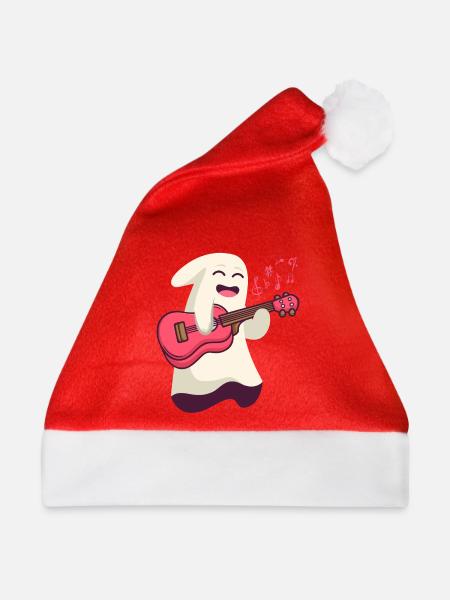 Hawaiian Ukulele Uke Halloween - Weihnachtsmütze - Rot