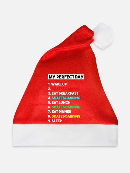 Mein perfektes Skateboard-Routine-Design - Weihnachtsmütze - Rot