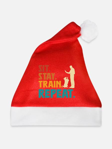 Hundetrainer - Weihnachtsmütze - Rot