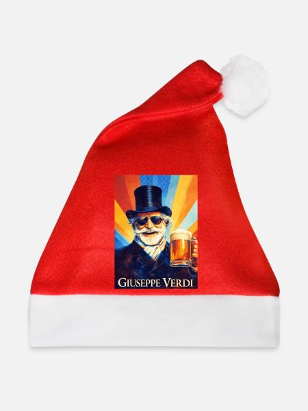 Giuseppe Verdi - Weihnachtsmütze - Rot