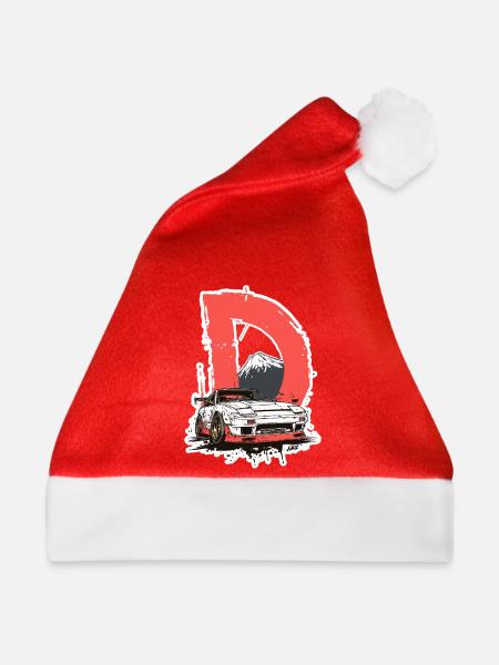 D Drift Mount Fuji Autografik - Weihnachtsmütze - Rot