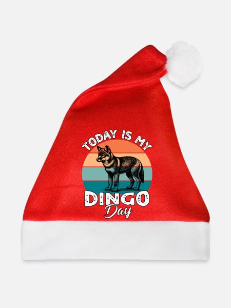 Australischer Wildhund Dingo - Weihnachtsmütze - Rot