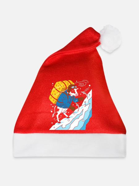 Kuh Alpiner Abenteurer - Weihnachtsmütze - Rot