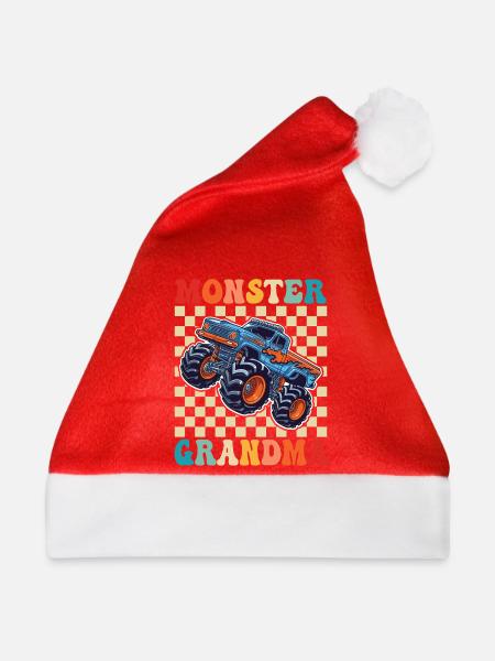 Monster Oma Monstertruck - Weihnachtsmütze - Rot