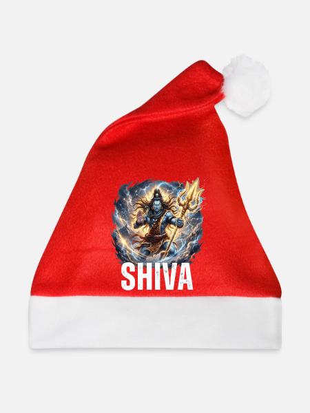 Herr Shiva – Mythologische Gottheit - Weihnachtsmütze - Rot