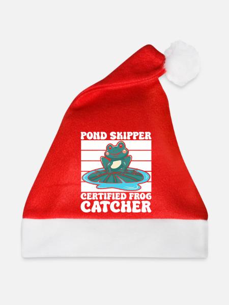 Frog Catcher Pond Skipper Frog - Weihnachtsmütze - Rot - Vorne