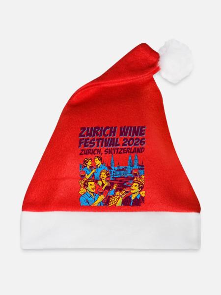 Zurich Wine Festival 2026 Celebration Event - Weihnachtsmütze - Rot