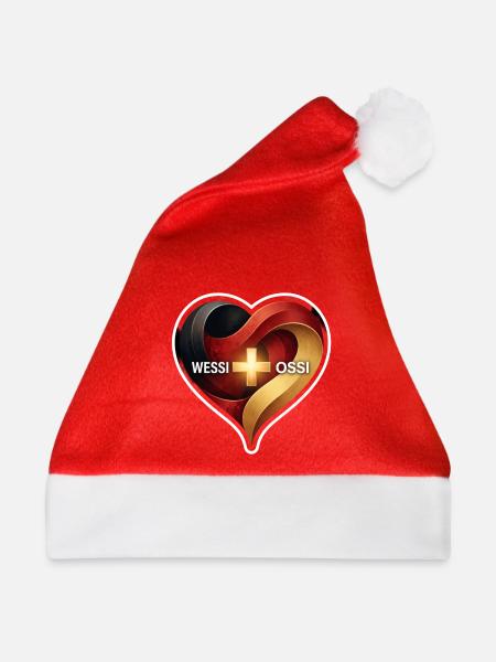 WessiOssi Herzverbindung - Weihnachtsmütze - Rot