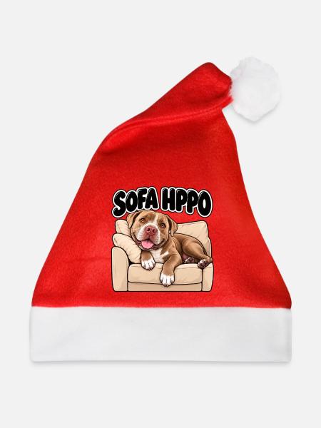 Bully Sofa Hippo - Weihnachtsmütze - Rot