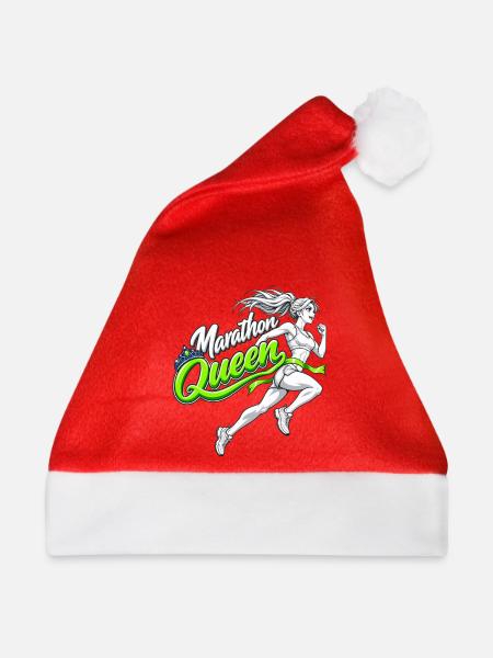 Marathon Queen – Manga-Läuferin - Weihnachtsmütze - Rot - Vorne