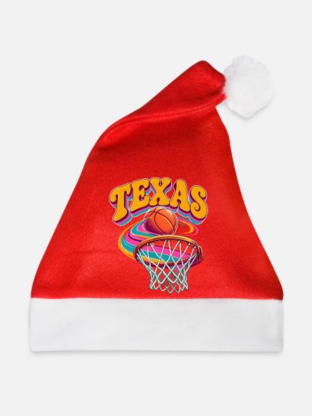 Texas Basketball Retrofarben - Weihnachtsmütze - Rot