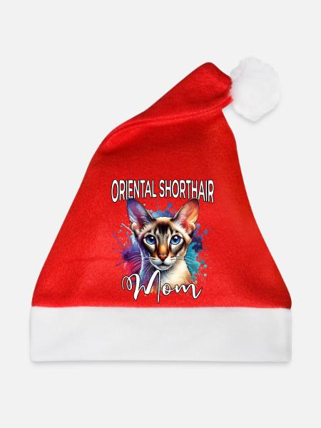 Orientalisch Kurzhaar Mama - Weihnachtsmütze - Rot