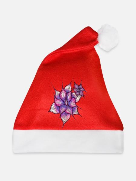 Vulva Blume - Weihnachtsmütze - Rot