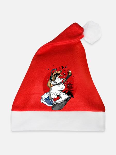 Hip-Hop Samurai - Weihnachtsmütze - Rot