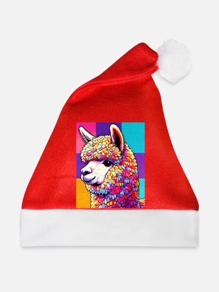Alpaka - Weihnachtsmütze - Rot