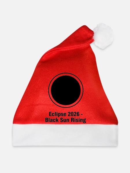 Eclipse 2026 Black Sun Rising - Weihnachtsmütze - Rot