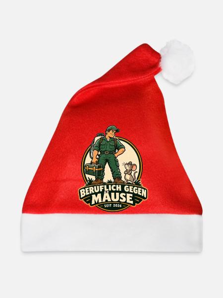 Mäuseprofi seit 2026 - Weihnachtsmütze - Rot