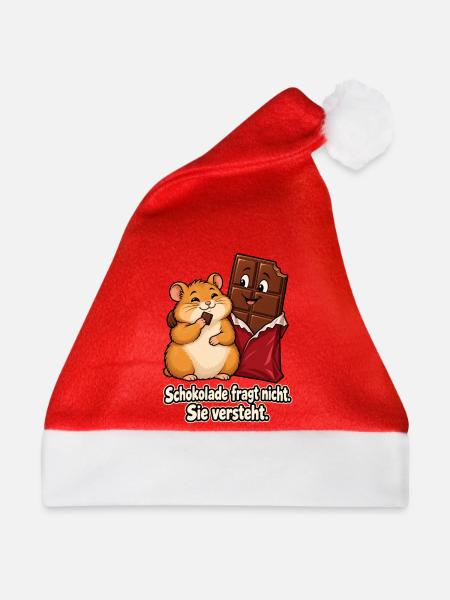 Schokolade versteht - Weihnachtsmütze - Rot