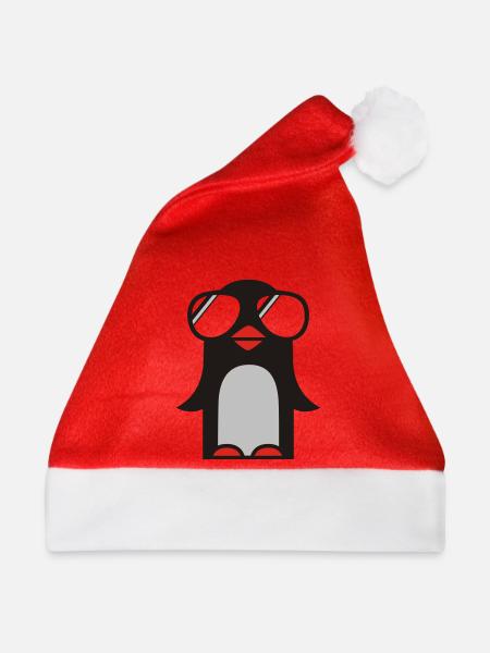 funky pinguin - Weihnachtsmütze - Rot