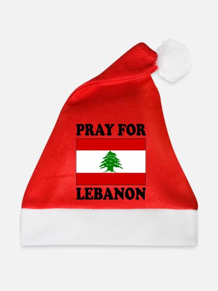 Libanon - Pray for lebanon - Weihnachtsmütze - Rot