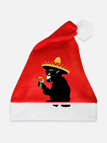 funky monkey - Weihnachtsmütze - Rot