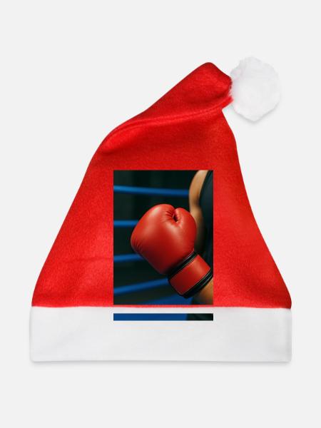 Boxen - Handschuh - Weihnachtsmütze - Rot