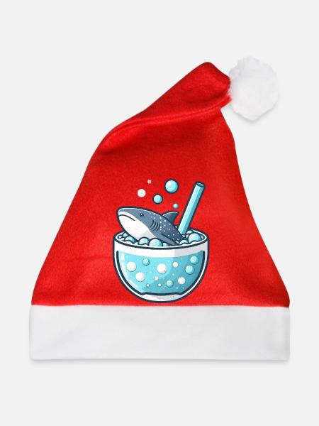 WalHai im Bubble Tea Becher - Weihnachtsmütze - Rot