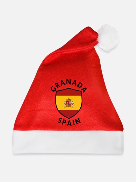 Granada-Spanien-Schild - Weihnachtsmütze - Rot