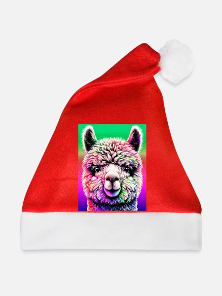 Alpaka - Weihnachtsmütze - Rot