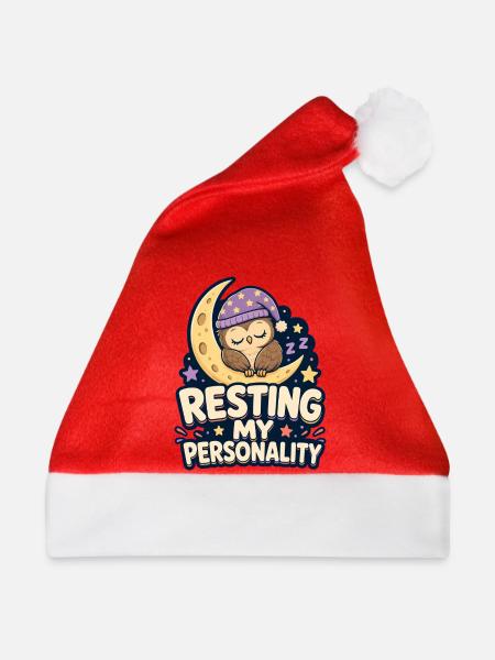 RESTING MY PERSONALITY Nickerchen - Weihnachtsmütze - Rot