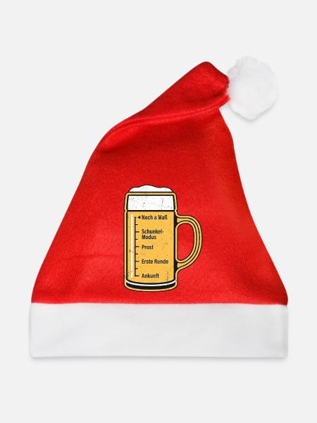 Bayern Bierzelt - Weihnachtsmütze - Rot - Vorne