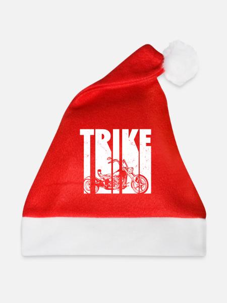 Trike Motorrad Triker Trikes Motorradfahrer Trike - Weihnachtsmütze - Rot - Vorne