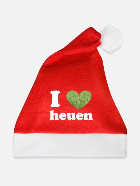I love Heuen - Weihnachtsmütze - Rot
