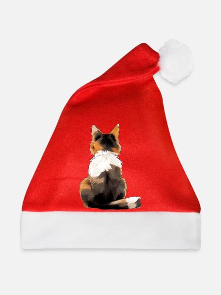Japanische Bobtail-Katze - Weihnachtsmütze - Rot