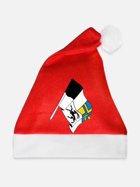 Flagge Graubünden, Schweiz - Weihnachtsmütze - Rot