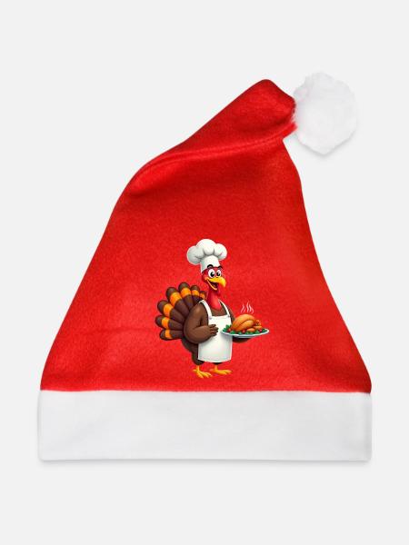 Thanksgiving Truthahn Koch Thanksgiving - Weihnachtsmütze - Rot