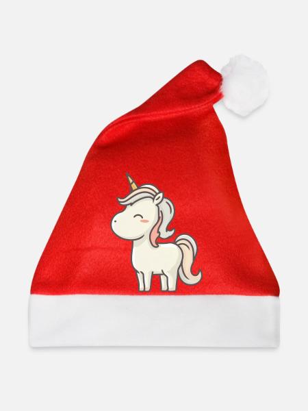 Einhorn - Weihnachtsmütze - Rot