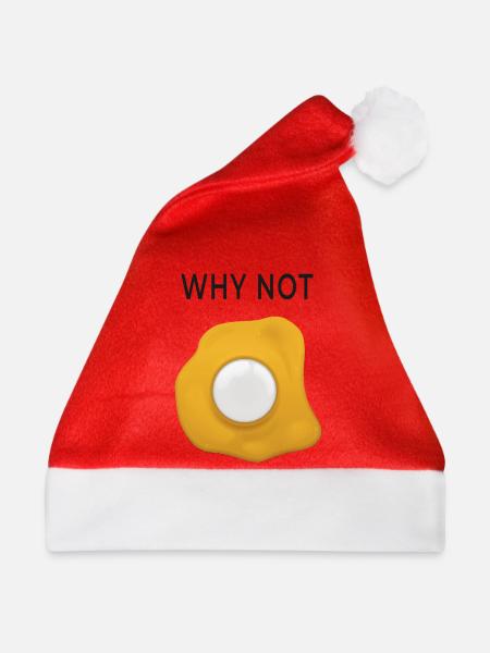 Why Not Spiegelei neu denken - Weihnachtsmütze - Rot